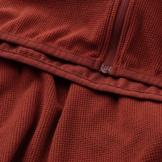 Мъжки полар HI-TEC Damis II Full Zip- Червен