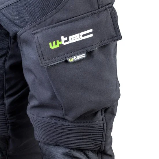 Мъжки мото панталон W-TEC Erkalis GS-1729, Черен