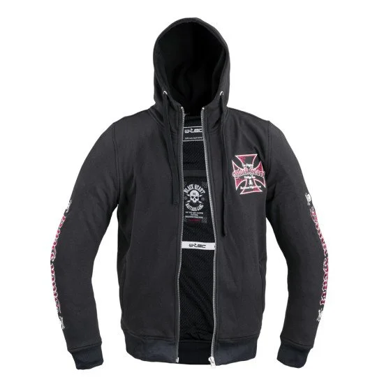 Мъжки суитшърт W-TEC Black Heart Vintage Iron Hoodie