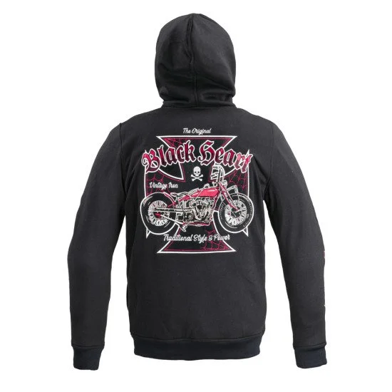 Мъжки суитшърт W-TEC Black Heart Vintage Iron Hoodie