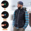 Мъжки елек с подгряване inSPORTline WARMhim - Черен