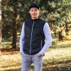 Мъжки елек с подгряване inSPORTline WARMhim - Черен