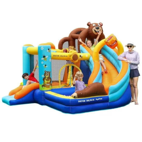 Детски надуваем батут Doctor Dolphin Honey Bear 72069