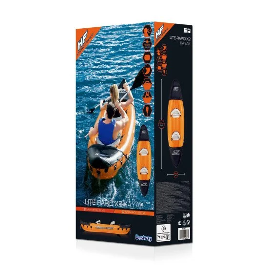 Надуваем каяк BESTWAY Lite Rapid Надуваем каяк BESTWAY Lite Rapid