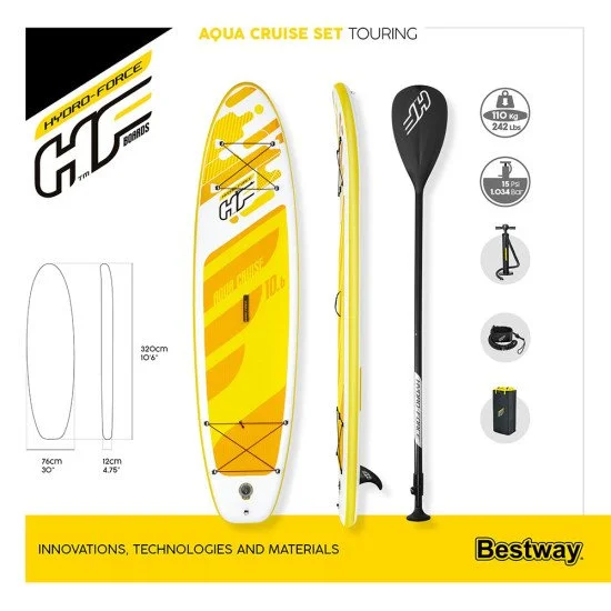 Надуваем Sup борд BESTWAY Aqua Cruise Надуваем Sup борд BESTWAY Aqua Cruise