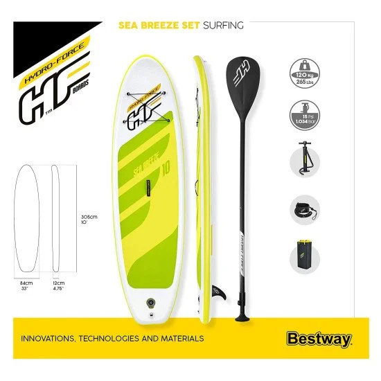 Надуваем Sup борд BESTWAY Sea Breeze 305