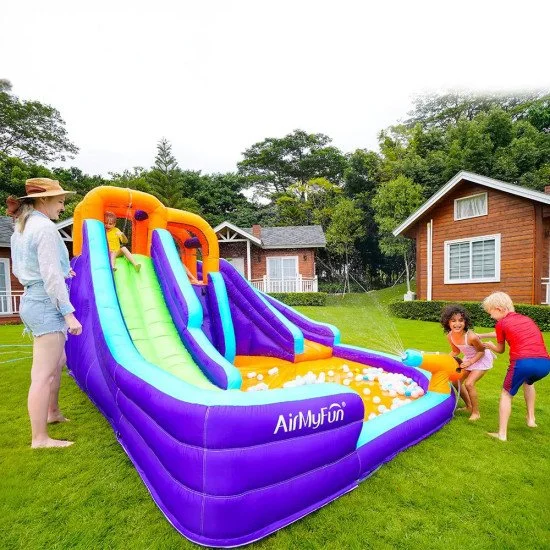 Надуваема пързалка AirMyFun Double Slide 83006