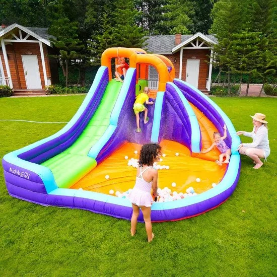 Надуваема пързалка AirMyFun Double Slide 83006