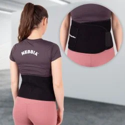 Неопренов колан inSPORTline Waistpire - Черен