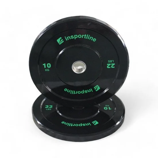Олимпийски диск inSPORTline Bumper Plate Lite 10 кг 50 мм Олимпийски диск inSPORTline Bumper Plate Lite 10 кг 50 мм
