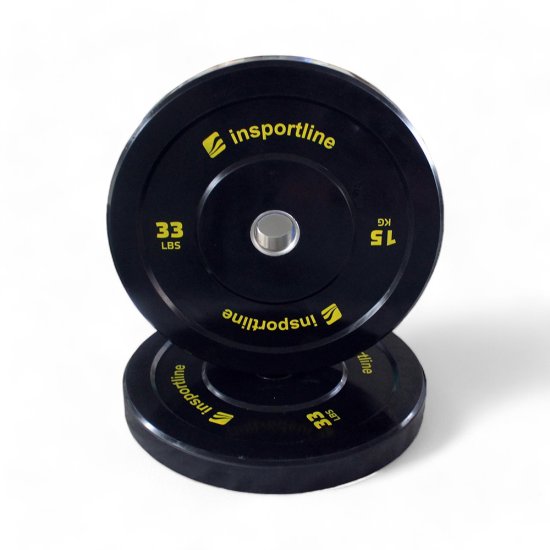 Олимпийски диск inSPORTline Bumper Plate Lite 15 кг 50 мм