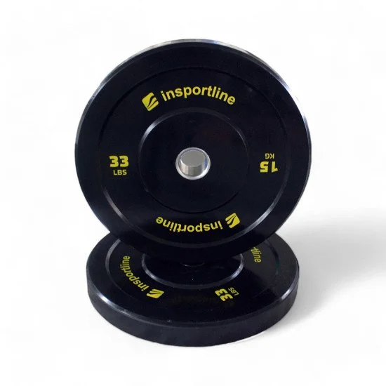 Олимпийски диск inSPORTline Bumper Plate Lite 15 кг 50 мм Олимпийски диск inSPORTline Bumper Plate Lite 15 кг 50 мм