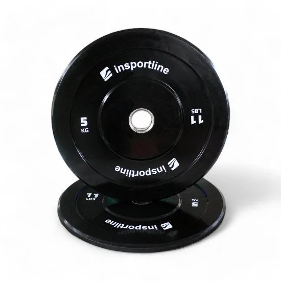 Олимпийски диск inSPORTline Bumper Plate Lite 5 кг 50 мм Олимпийски диск inSPORTline Bumper Plate Lite 5 кг 50 мм
