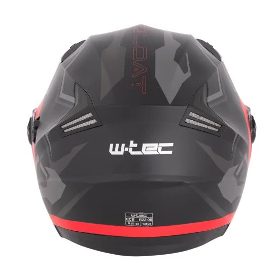 Мото каска W-TEC Barcela Vermella - Черен-Сив-Червен Мото каска W-TEC Barcela Vermella - Черен-Сив-Червен