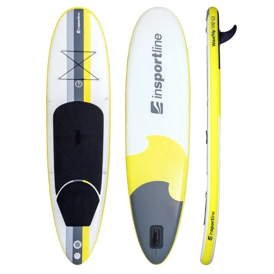 Sup борд с аксесоари inSPORTline WaveTrip 10'6" G3 - Жълт