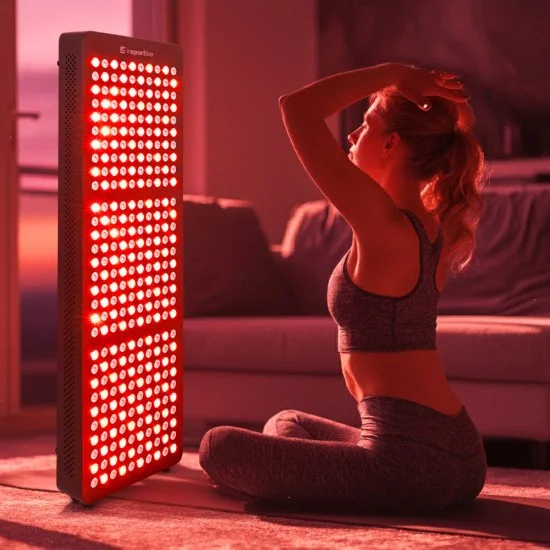 Панел за светлинна терапия inSPORTline Lustar 300 LED - Черен