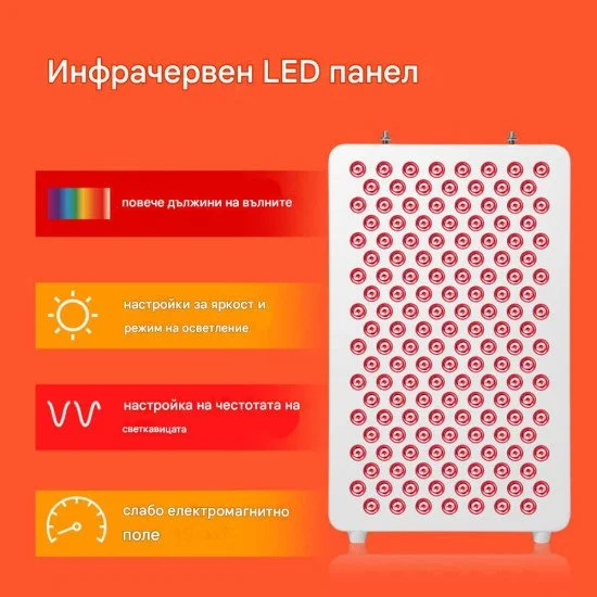 Панел за светлинна терапия inSPORTline Veluni - 4x30 LED - Бял