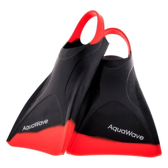 Тренировъчни плавници AQUAWAVE Spina New - Черен-Червен