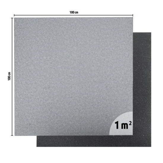 Предпазна настилка за фитнес inSPORTline Luxteko Flat 100x100x1.5 см