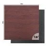 Предпазна настилка за фитнес inSPORTline Luxteko Flat 100x100x1.5 см