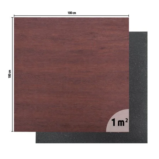 Предпазна настилка за фитнес inSPORTline Luxteko Flat 100x100x1.5 см