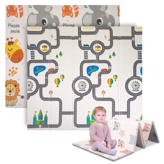 Сгъваема постелка за игра inSPORTline Michlino 150x180x1,2 см