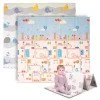 Сгъваема постелка за игра inSPORTline Michlino 180x200x1,2 см