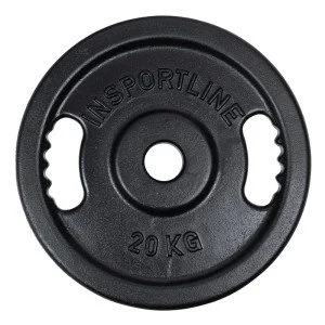 Олимпийски чугунен диск inSPORTline Castblack OL 20 кг Олимпийски чугунен диск inSPORTline Castblack OL 20 кг