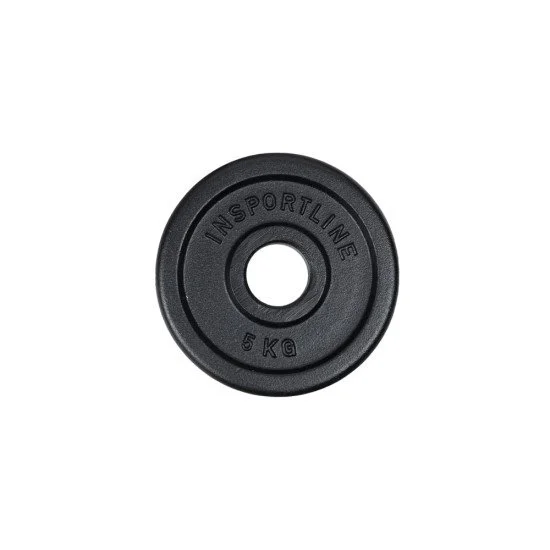 Олимпийски чугунен диск inSPORTline Castblack OL 5 кг Олимпийски чугунен диск inSPORTline Castblack OL 5 кг