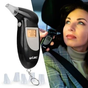 Дрегер за алкохол W-TEC Beerster - черен със сиво логo Дрегер за алкохол W-TEC Beerster - черен със сиво логo