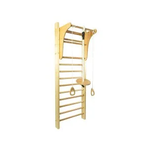 Букова шведска стена с аксесоари 4в1 YAKO Standard 220x80 см