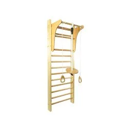 Букова шведска стена с аксесоари 4в1 YAKO Standard 250x80 см