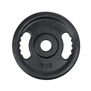 Олимпийски чугунен диск inSPORTline Castblack OL 15 кг Олимпийски чугунен диск inSPORTline Castblack OL 15 кг
