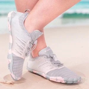 Дамски аква обувки inSPORTline Solaric Lady - Сив - Розов Дамски аква обувки inSPORTline Solaric Lady - Сив - Розов