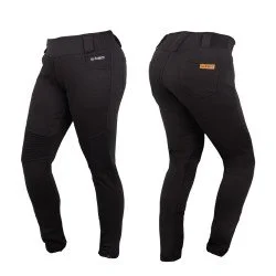 Дамски мото панталони с удължени крачоли W-TEC Lukrecia - Черен