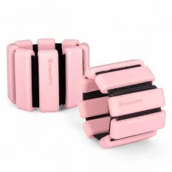 Регулируеми тежести за ръце и крака inSPORTline Brace 2 x 1 кг - Розов