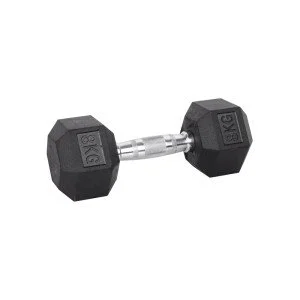 Хексагонален дъмбел inSPORTline Hexsteel 8 кг