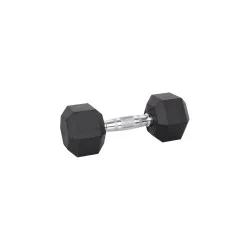 Хексагонален дъмбел inSPORTline Hexsteel 15 кг