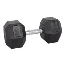 Хексагонален дъмбел inSPORTline Hexsteel 30 кг
