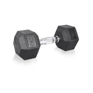 Хексагонален дъмбел inSPORTline Hexclusive TPU 10 кг