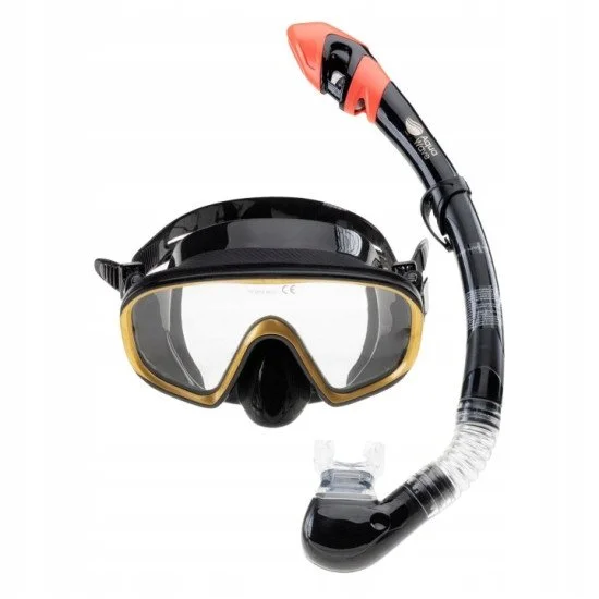 Комплект за гмуркане AQUAWAVE Teutida Set - Черен-Златист Комплект за гмуркане AQUAWAVE Teutida Set - Черен-Златист