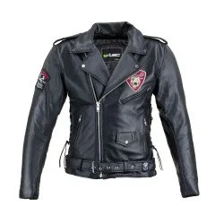Кожено мото яке W-TEC Black Heart Perfectis, Черен