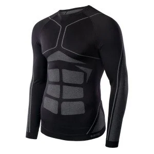 Мъжка термо блуза HI-TEC Buraz Top - Черен-Сив