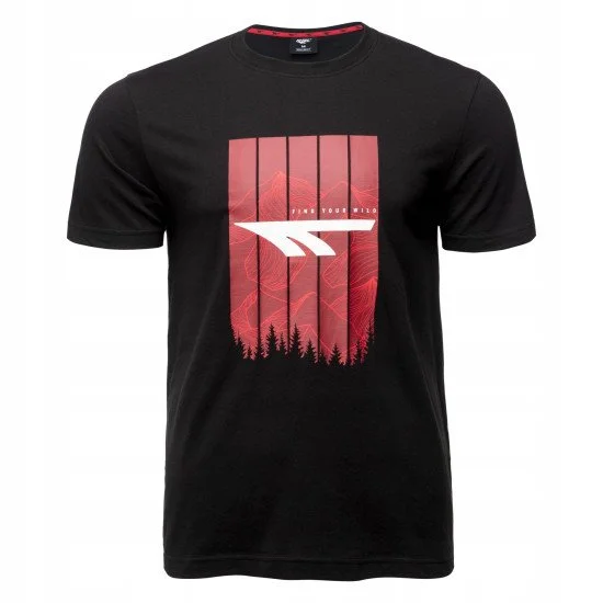 Мъжка тениска HI-TEC Hatino - Черен Мъжка тениска HI-TEC Hatino - Черен
