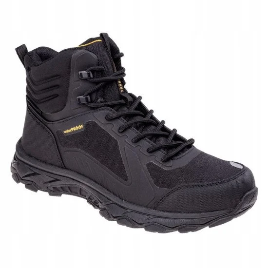 Мъжки туристически обувки ELBRUS Hixon Mid WP - Черен