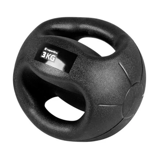 Медицинска топка с ръкохватки inSPORTline Grab Me 3 кг Медицинска топка с ръкохватки inSPORTline Grab Me 3 кг