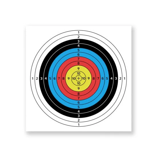 Мишена за стрелба с лък Darber 40x40 см 10 броя