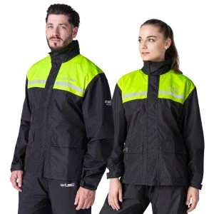 Мото дъждобран W-TEC Rinstop - Черен-Флуо