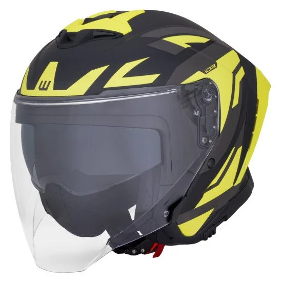 Мото каска W-TEC Voltik Graphic - Черен-Жълт