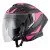 Мото каска W-TEC Voltik Shockrose - Черен-Розов
